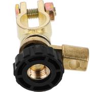 Interruptor de Desconexión de Batería para Coche Mando Giratorio | Corte Rápido, Evita Descarga, Estructura Reforzada, Metal Latón Plástico, Color Dorado