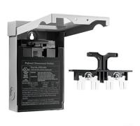 Interruptor de desconexión de CA de 30 amperios para exteriores, mango extraíble de 120/240 V con carcasa de metal resistente a la intemperie para seguridad eléctrica