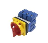 Interruptor de desconexión de carga con panel de candado, 80/100 A, 3/4 fases, 2 posiciones, interruptor giratorio de conversión de encendido/apagado YMD11-100A(80A 3P)