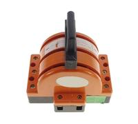 Interruptor de desconexión de cuchilla de tres polos y doble tiro, 3P, 100 A, transferencia de fuente de alimentación de 220 V/380 V