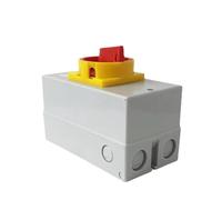 Interruptor de desconexión de dos posiciones 11-63D, encendido y apagado, 63 A, 3 pines, con leva de cambio y carcasa impermeable IP65.(White Base 3P)