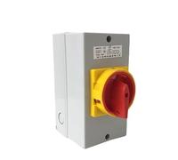 Interruptor de desconexión de dos posiciones ON-OFF, 63 A, 3 polos, con leva de cambio y carcasa impermeable IP65(White Base 3P)