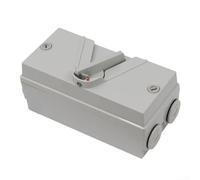 Interruptor de desconexión de motor cerrado, 2 polos de 440 V CA, interruptor de aislamiento IP65 impermeable, contactos de cobre y plata, conductividad mejorada, para uso industrial (20 A)