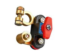 Interruptor de desconexión rápida de batería, 12 - 24 V, interruptor de batería de cobre, interruptor giratorio, enchufe eléctrico con abrazadera conductiva y seguridad manual | Protección del