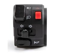 interruptor de dirección para coche Interruptores de motocicleta de 22mm, lámpara antiniebla para motocicleta, interruptor controlador de manillar de arranque de luz(B)