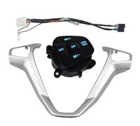 interruptor de dirección para coche Sistema de velocidad del interruptor de Control de crucero del coche con Cable apto para Fiesta MK7 MK8 Ecosport 2013-2015 mando de control de crucero(Blue one set)