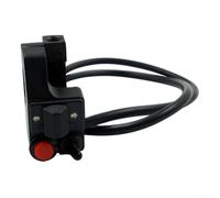 Interruptor de dirección para manillar de motocicleta de 22 mm, 7/8 pulgadas, para la mayoría de bicicletas, suciedad, para ATV, material ABS negro, instalación directa, fácil de usar, práctico