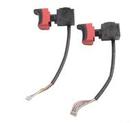 Interruptor de disparador de taladro inalámbrico para Metabo SB12BL SB18LBL BS18LBLQ 343411770, pieza de herramienta eléctrica de control de velocidad variable, plástico rojo para reparación (2 piezas