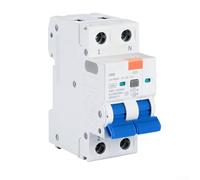 Interruptor de disyuntor 16A FI 1P+N RCBO Interruptor de corriente residual con protector de fugas de 30 mA para seguridad de sobrecarga de circuito eléctrico y cortocircuito