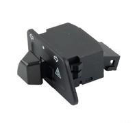 Interruptor de doble peligro para motocicleta, señal de giro tipo 5061-B y control de luz, pieza de repuesto PA6 de nailon negro, para una fácil instalación directa
