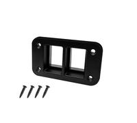 Interruptor de doble pulsador, luz naranja y blanca, 12 V, compatible con Toyota 4 Runner, Carolla, Hilux, Prado, Landcruiser, RAV4, HiAce.(Housing-2 Hole)