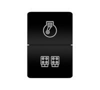 Interruptor de doble pulsador, luz naranja y blanca, 12 V, compatible con Toyota 4 Runner, Carolla, Hilux, Prado, Landcruiser, RAV4, HiAce.(COMPRSSOR WORK)