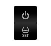 Interruptor de doble pulsador, luz naranja y blanca, 12 V, compatible con Toyota 4 Runner, Carolla, Hilux, Prado, Landcruiser, RAV4, HiAce.(POWER SET-momentary)