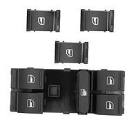 Interruptor De Elevalunas Eléctrico Para VW Para Jetta MK5 Para Golf 5 6 Para Tiguan Para Passat B6 CC, Interruptores Faros Antiniebla Interruptor del regulador ventana(Negro 5)