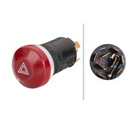Interruptor de Emergencia 12V W1, 2W Halógeno HELLA Apto para U.a. Porsche
