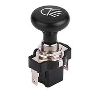 Interruptor de empuje de faros, Qiilu 12V Interruptor de la luz del tirón de la linterna del coche