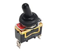 Interruptor de encendido/apagado, 5 uds., Rocer 15A 250V SPST, interruptores 2 pines, bota impermeable