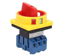 Interruptor de encendido/apagado de leva giratoria HaloVerde de 3 polos y 2 posiciones, interruptor de circuito de carga (25A)