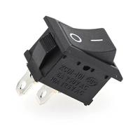 Interruptor de encendido coche 5/20/100 piezas KCD1-101 6A 250V 10A 125V Apto para interruptor basculante de 2 pines para coche o barco, 15 x 21 mm(20PCS)