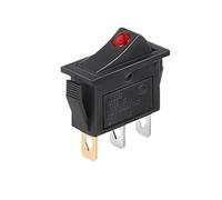 Interruptor de encendido coche 5/20 piezas KCD3 Interruptor ON-OFF 14 * 31 mm 3 pines tipo barco basculante de encendido(3Pin Red Dot,5PCS)