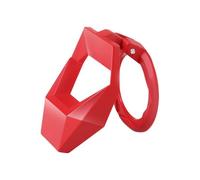 Interruptor de encendido coche Anillo de cubierta para botón arranque y parada motor coche, embellecedor para encendido, interruptor pulsador(Red)