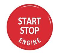 Interruptor de encendido coche Engine Start Stop Switch Button Replace Cover Fit For BMW E Chassis X1 X3 X5 X6 Series E90 E91 E92 E93 E60 E84 E83(Red)