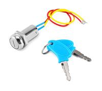 Interruptor de Encendido con Llave, Seguridad y Control Eléctrico Universal, Interruptor para Cables, for Scooters Karts Bombas y Vehículos de Recreación