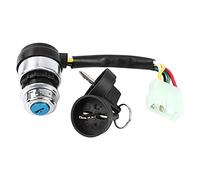 Interruptor de encendido de 5 cables, interruptor de llave de encendido de 5 pines, bloqueo de inicio para la mayoría de motocicletas para Dune Buggy Go Kart ATV