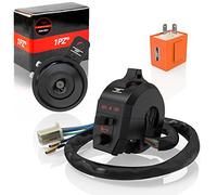 Interruptor de encendido de bocina de motocicleta 1PZ F04-H03, 22 mm (7/8 pulg.), 2 polos, 12 V, con interruptor de intermitentes