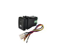 Interruptor de encendido de la luz del diferencial trasero del coche, luz LED, foco, botón pulsador con cable, compatible con Suzuki JIMNY 2007-2015(Front fog lamp)