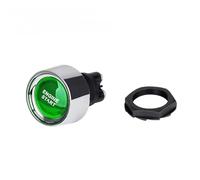 interruptor de encendido del arranque Ajuste para coches 12V 50A 3Pin SPST momentáneo sin llave botón de arranque interruptores de arranque de motor de coche interruptor de encendido(Green)