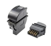 interruptor de encendido del arranque Universal Auto Car Power Window Switch Interruptor de elevación 5 Pin DC 12V 20A Azul/Rojo/Verde Color de luz(03 Red)