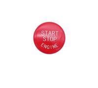 interruptor de encendido del coche Botón de arranque y parada del motor para BMW Serie 3, Serie 5, E90 y E60. Cubierta del interruptor de encendido.(Model A Red)