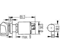 Interruptor de encendido del motor de arranque 6JK 007 232-001 HELLA