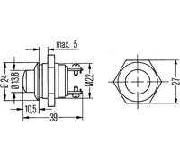 Interruptor de encendido del motor de arranque atornillado 6JF 001 571-001 HELLA
