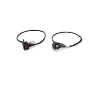 Interruptor de encendido del motor de motocicleta de repuesto, interruptor de llama en el manillar, botón de encendido/apagado de la luz, apto para Hon YZF KXF RMZ (rojo y gris)