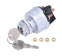 Interruptor de Encendido, Interruptor de Arranque de Motor de Metal de 4 Posiciones con 2 Llaves D250E Universal para Automóvil, Camión, Agricultura Interruptores de encendido