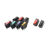 Interruptor de encendido KCD3 de 2/3 pines, 10 A, 250 V CA, 15 A, 125 V CA, encendido/apagado/encendido, 2/3 posiciones, con luz, 20 unidades(3Pin Red ON-ON)