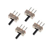 interruptor de encendido, Mini microinterruptor, interruptor de palanca, paquete 20 interruptores deslizantes SS12D00 3 pines, 1P2T, 2 posiciones, múltiples longitudes mango(Handle length 3mm)