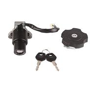 Interruptor de Encendido Moto, Kit con Llave y Tapón de Depósito, Compatible XT600 TW200 DT200 DT200R XT225 - Seguridad Óptima, Material Duradero, Fácil Instalación