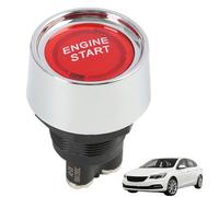 Interruptor de Encendido Universal Botón de Arranque 12V/DC LED 50A 3-PIN, Interruptor de Encendido de Arranque, Botón de Arranque del Motor, Interruptor Momentáneo, Fácil Instalación (Rojo)