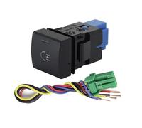 Interruptor de encendido y apagado de luces antiniebla delanteras y traseras LED DRL con cable compatible con Toyota Camry Corolla 2018 RAV4 2019 2020(Rear Fog Light)