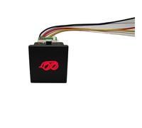 Interruptor de encendido y apagado de luz DRL para coche, pulsador de espejo, interruptor de música con cable apto para VW Jetta Golf 6 MK6 2006-2012(Type 2)