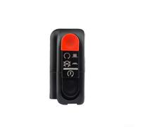 Interruptor de encendido y apagado de motocicleta con mango derecho de 12 V para manillar de 22 mm, se adapta a la mayoría de motocicletas de 7/8 pulgadas, impermeable y diseño
