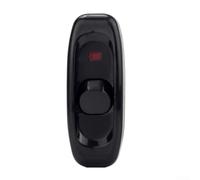 Interruptor de encendido y apagado en línea CA 250 V 10 A con indicador LED, perfecto para lámparas de escritorio de mesa, luces de pared y espejos de tocador, material plástico (blanco)