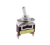 Interruptor de encendido y apagado en miniatura, interruptor de palanca SPST pequeño, 12 V, 6 A/250 V CA, 10 A/125 V CA, 10 unidades