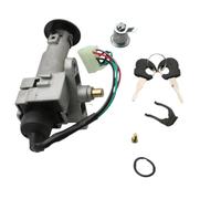 Interruptor de encendido y bloqueo del asiento Conjunto de llave compatible con 50cc 125cc 150cc ajustes modelos tweet 803468
