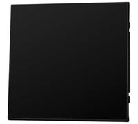 Interruptor de enchufe de pared estándar europeo 250 V 16 A acabado negro panel de 80 mm para instalación eléctrica en interiores (A)