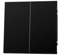 Interruptor de enchufe de pared estándar europeo 250 V 16 A acabado negro panel de 80 mm para instalación eléctrica en interiores (D)