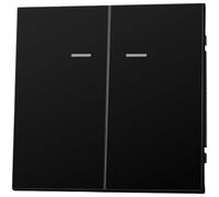 Interruptor de enchufe de pared estándar europeo 250 V 16 A acabado negro panel de 80 mm para instalación eléctrica en interiores (F)